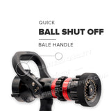 2-1/2" Fire Hose Nozzle Pistol Grip 30-60-95-125 GPM