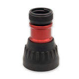 3/4" Aluminum Garden Fire Hose Nozzle (GHT) 10 to 24 GPM Red & Bumper