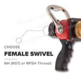 1-1/2" Fire Hose Nozzle Pistol Grip 105 GPM Brass