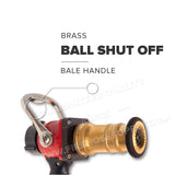 1-1/2" Fire Hose Nozzle Pistol Grip 105 GPM Brass