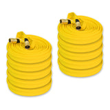3/4" Inch Wildland Fire Hose (Brass GHT Fittings) Yellow