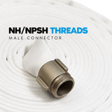 3" Inch Single Jacket Discharge Hose:FireHoseSupply.com