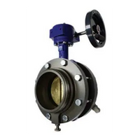 6" NH (NST) Female x 4" NH Male Long Handle Butterfly Valve