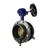 4" NH (NST) Female x 4.5" NH Male Long Handle Butterfly Valve