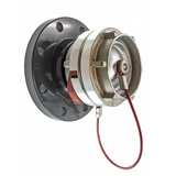 6" Carbon Steel Flange 150#  x 6" Storz Adapter Hardcoat Anodized With Storz Cap