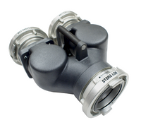 2 Way Siamese 4" Storz x 4 Storz Aluminum With Clapper
