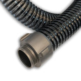 6" Black PVC Suction Hose NH (NST) Female Long Handle X NH (NST) Male