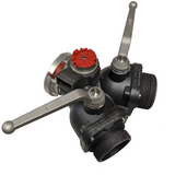 Aluminum Wye Valve 5" Storz Inlet x 5" Male Outlets