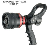 2-1/2" Selectable Gallonage Retractable Foam Nozzle 30-60-95-125 GPM