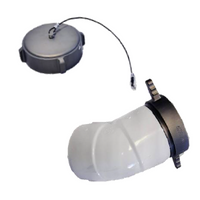 6" NH-NST Female Dry Hydrant 90 Degree & Cap