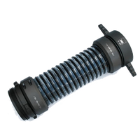 3" Hard PVC Suction Hose Black Swivel 2-1/2" NH Female x Male